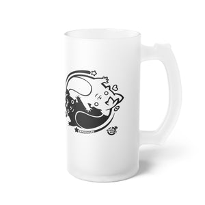 Twin Heroes Frosted Glass Mug